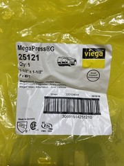 (NEW) Viega 25121 1-1/2″ MegaPressG Male Adapter Carbon Steel P x MPT