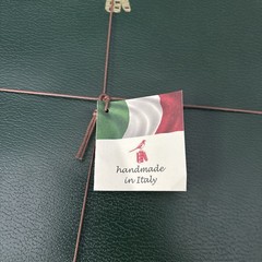 Lot Of Two (2)-Bieffe Green leather Notebooks made in Italy -8 x 11.5-NWT