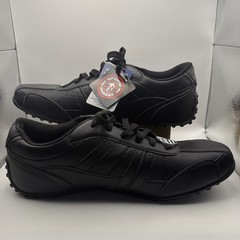 Men’s 14 Skechers WORK Slip Resistant Relaxed Fit Memory Foam Shoes Black NEW