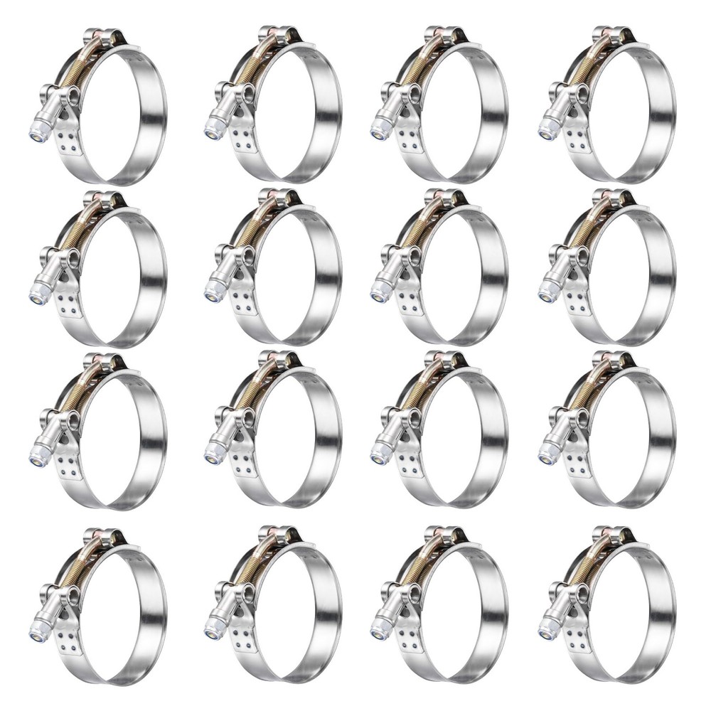 SEKSUALA 16Pack 2.5″ T Bolt Hose Clamps – 304 2.75 – 3.07 inches, 16pack