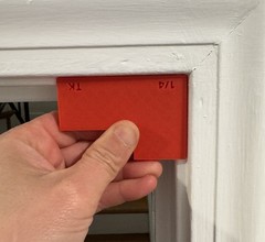 PLA 3D Print Door casing and trim reveal jig – 1/4″ in (0.25) RED