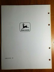 John Deere FB-C DF-C B-C D-C Grain Drill Predelivery Instructions Manual 3/72