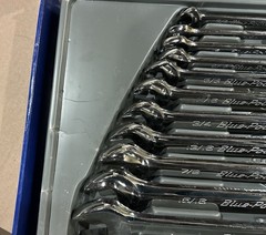 NOS. Blue Point 11Pc (3/8”-1”) Combination 12 Point Wrench Set BLPCWS711B