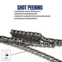 41 Roller Chain 10 Feet with 2 Connecting Links for Go Karts, Mini Bikes, Sco…