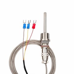 1/2″ NPT Thread Pt100 RTD Temperature Sensor Probe with Wire -50 to 250°C / -58F