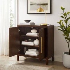 CROSLEY FURNITURE Darcy Dark Brown Accent Cabinet
