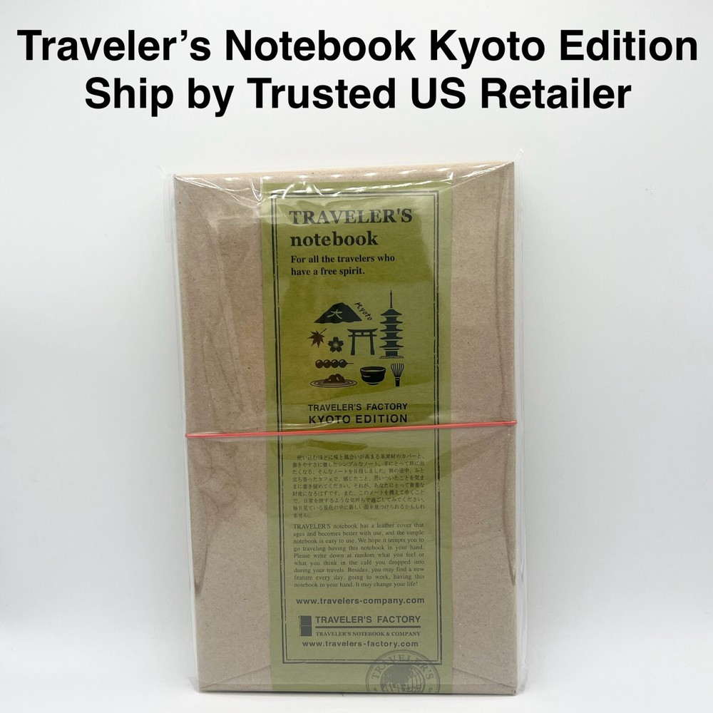 NEW Traveler’s Factory Leather Cover Notebook KYOTO LIMITED EDITION Blue