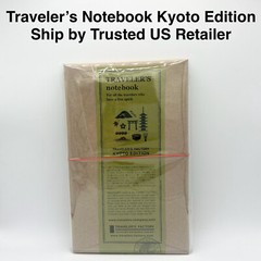 NEW Traveler’s Factory Leather Cover Notebook KYOTO LIMITED EDITION Blue