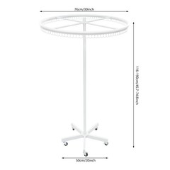 Round Clothing Rack Clothing Display Rack Floor-standing Garment Hanging Rack