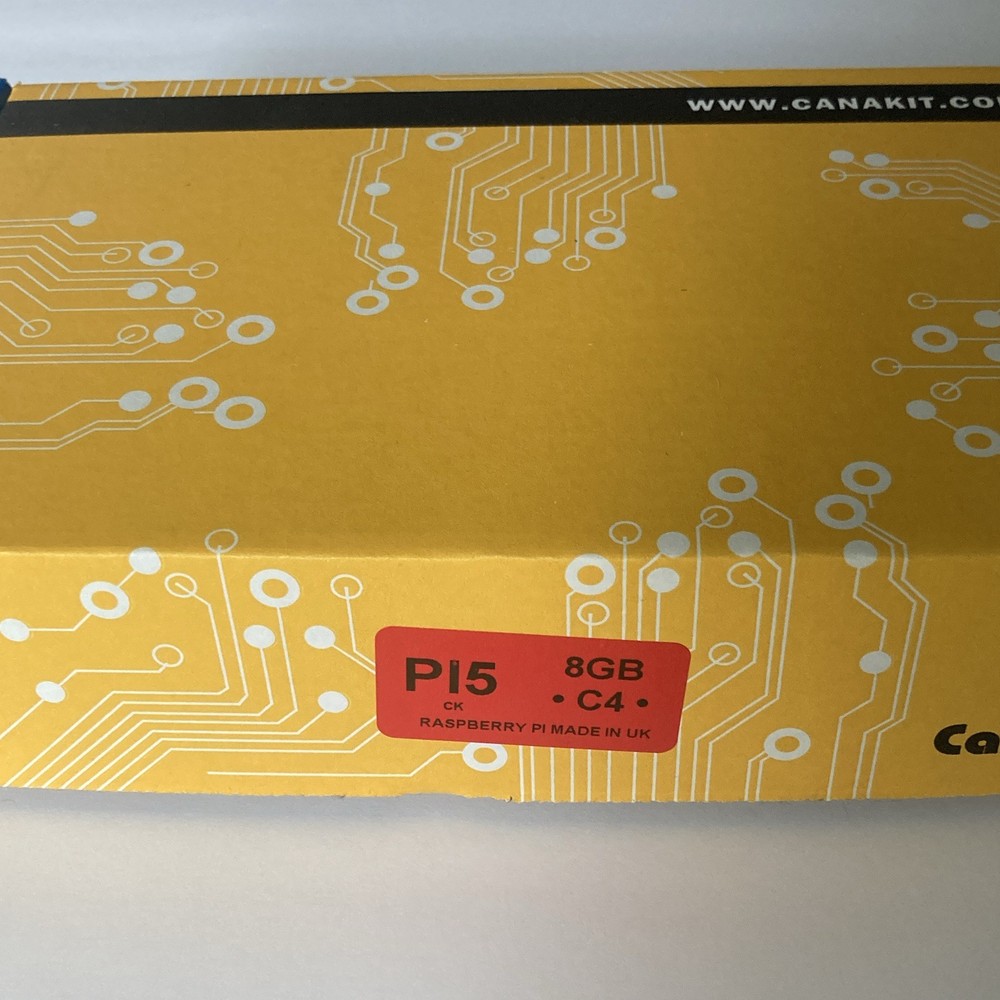 CanaKit Raspberry Pi 5 8GB Starter Kit w/ Case, USB-C PD Power, 128GB microSD