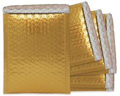 6×10 Pink Metallic, Bronze Gold METALLIC BUBBLE MAILERS, Padded Envelope Pack