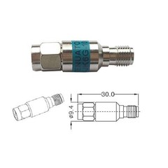 SMA Male to Female Coaxial Attenuator 2W 0-6GHz 50Ω 1/2/3/5/6/8/10/15/20/25/30dB