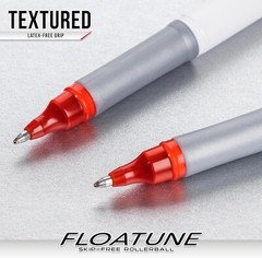 Pentel Floatune Skip Free Rollerball, 0.8mm Med point, Blue Ink, Pack of 8 pens