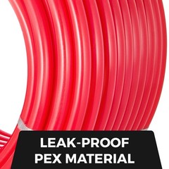 1″ Red Non-Barrier PEX-B Tubing 300ft for Radiant Heating and Plumbing