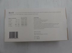 BASIC VINYL 100 PACK SYNMAX EXAM GLOVES LATEX FREE SIZE LARGE BMPF3003