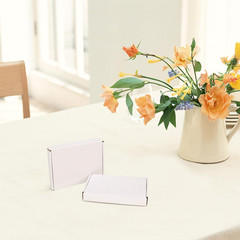HORLIMER 7x5x1 Shipping Boxes Set of 100, White Corrugated Cardboard Mailer Box