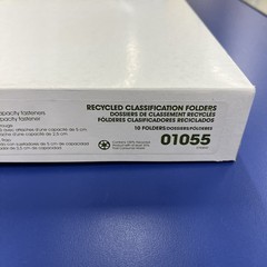 Nature Saver Legal Size Classification Folder 3 Partitions – New, Box Of 10