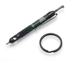 ZAK Tools Dual Handcuff Key, Black with Ring and Clip ZT22 Window Punch