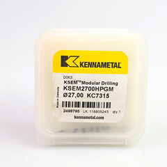 Kennametal KSEM2700HPGM KC7315 27mm / 1.063″ Carbide Drill Insert