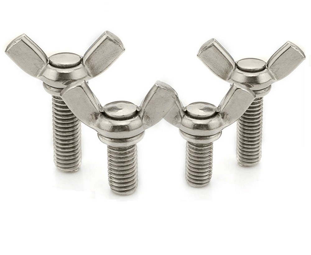 UNC 8# 10# 3/16″ 1/4″ 5/16″ 304 Stainless Steel Wing Thumb Screws Bolts