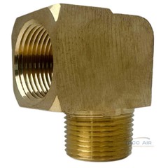 2 Pack 3/4″ NPT Brass Street Elbow 90 Degree Pipe Thread Fitting Male Female
