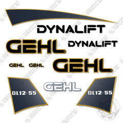 Fits GEHL DL12-55 Decal Kit Telescopic Forklift – 7 YEAR OUTDOOR 3M VINYL!