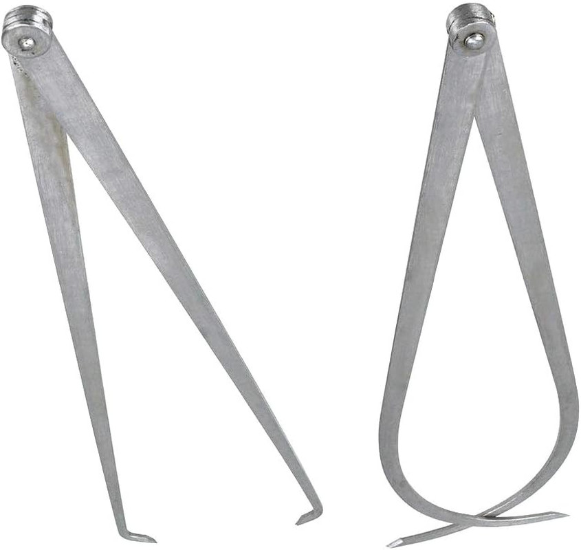 300Mm/12 Inch Long Firm Joint Metal Measurement inside outside Caliper 2 Pcs