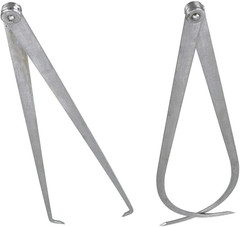300Mm/12 Inch Long Firm Joint Metal Measurement inside outside Caliper 2 Pcs