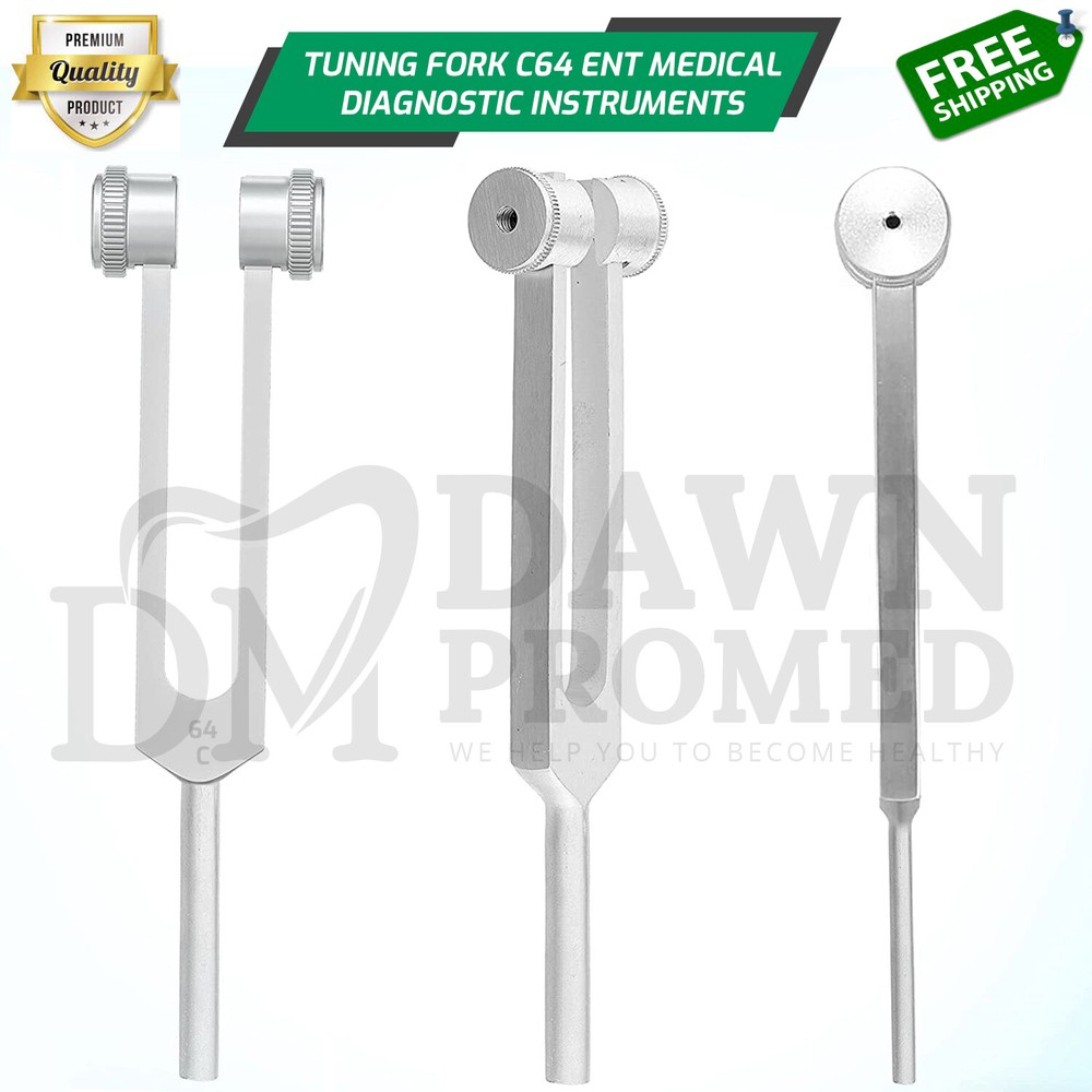Tuning Fork For C 64 ENT Healing Therapy Diagnostic Exam Medical Inst German Gr