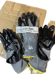 **NEW** 72 PAIRS FIRM GRIP NITRILE COATED WORK GLOVES WITH TOUCH SIZE: M