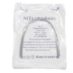 Dental Orthodontic Arch Wire Super Elastic Niti Round Ovoid /Nature Form