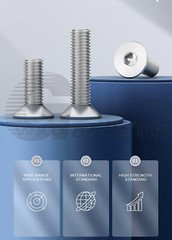 Countersunk Socket Head Cap Screws M2~M2.5 A2 Stainless Steel Countersunk Screws