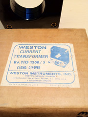 Weston Instruments 607 Current Transformer 1000/5 5VA 25-800Hz