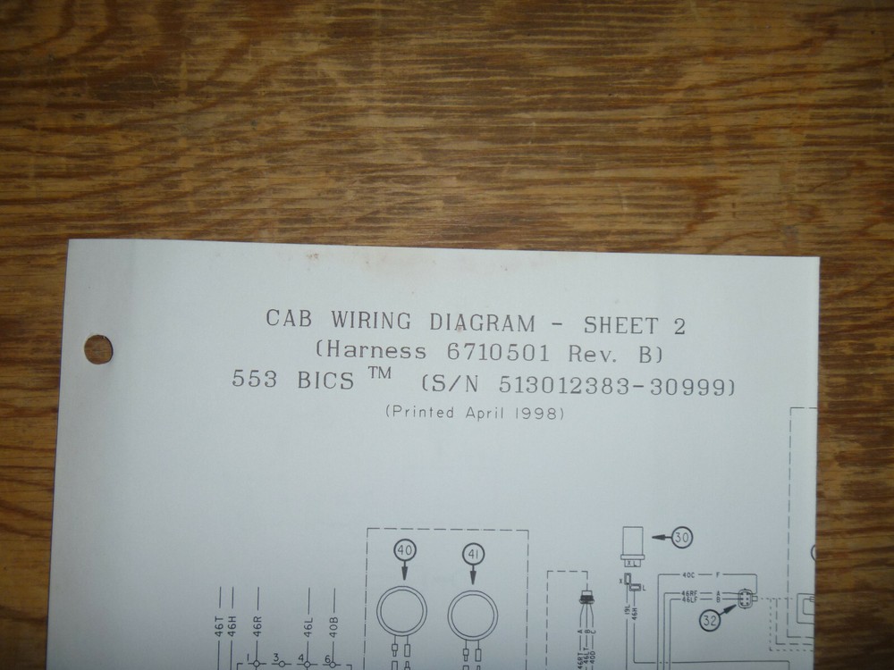Bobcat 553 BICS Skid Steer Cab Electrical Wiring Diagram Schematic Manual