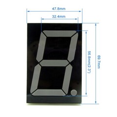 5 × Red 2.3″ Seven 7 Segment Display Common Anode LED Digital Number 1 Bit DIP