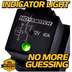 HD Switch Waterproof Relay 12VDC LED Indicator 2 Pack