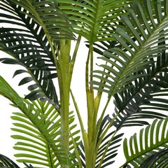 78.5″ Artificial Palm Tree with Black Plastic Pot, Set of 2