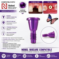 Dental Healing Cover Screw Closure Caps Fit Hiossen/Nobel/Straumann Mini/Regular