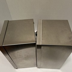 Bradley lot of 2 Commercial 2 Roll Toilet Paper Dispenser Stainless Steel, Locks