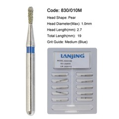 WAVE Dental Carbide Burs FG Pear 330 Diamond Burs Friction Grip High Speed 830