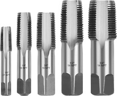 5-Piece NPT Pipe Tap Set, Sizes Includes 1/8″, 1/4″, 3/8″, 1/2″ and 3/4″