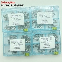 20 Sets Dental Orthodontic Buccal Tube 1st 2nd Roth 022 Molar Bondable No-cov