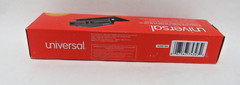 Universal Deluxe 3 Hole Punch 12 Paper Sheets Capacity Adjusts To 2 Holes NEW