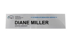 Nap Tags Aluminum Office Nameplates – Blank Sublimation Plates, 8″ X 2