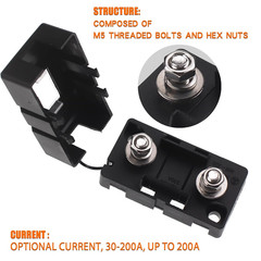 100Amp AMI/Midi Fuse Holder with Bolt-on AMI/Midi Fuse 100A for Cars Trucks (Pac