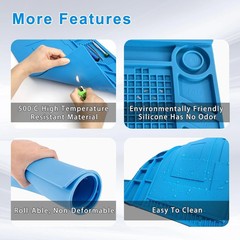 Anti-Static Heat Insulation Silicone Soldering Repair Mat Phone PC Work Desk Pad