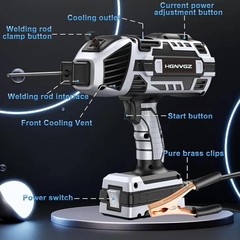 Saker Portable Electric Welding Machine,110V Portable Welder Handheld with IG