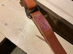 Leather Bottom Gaff Straps, Arborist, Lineman -Heavy Duty extra thick leather