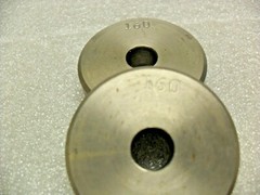 qty 2 – Plug Disk, size 160 x 3/8 width x 3/8″ hole, Washer, Spacer, Shims, Pads