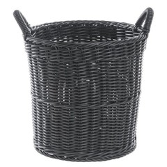 HUBERT Black Display Basket – 14″ Dia x 18″ H